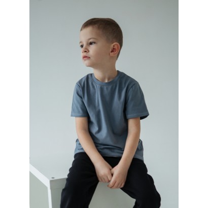 Практична дитяча футболка Графітовий